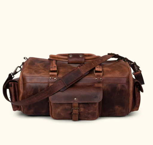 Leather Backpack Travel Laptop Office Bag- Granite Black